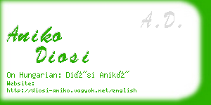 aniko diosi business card